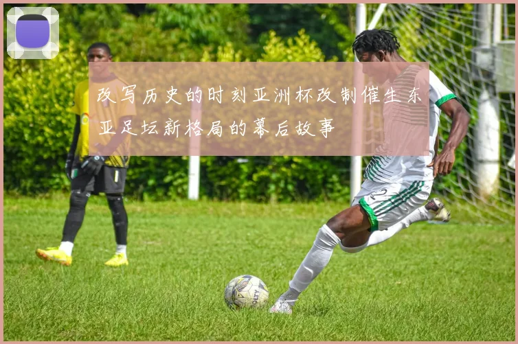 改写历史的时刻亚洲杯改制催生东亚足坛新格局的幕后故事